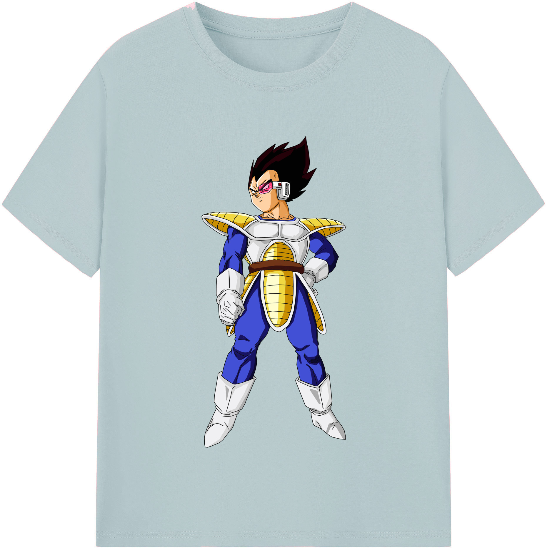 （画像用） ドラゴンボール ベジータ四世（Bejīta Yonsei）DRAGON BALL Vegeta IV 綿100％半袖Tシャツ（フロントプリント）